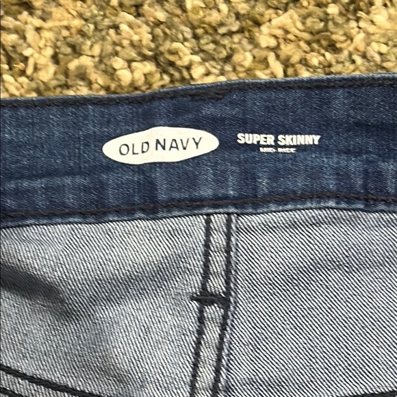 GUC Old Navy Super Skinny Jeans Mid Rise Women's Size 14 - Picture 9 of 10